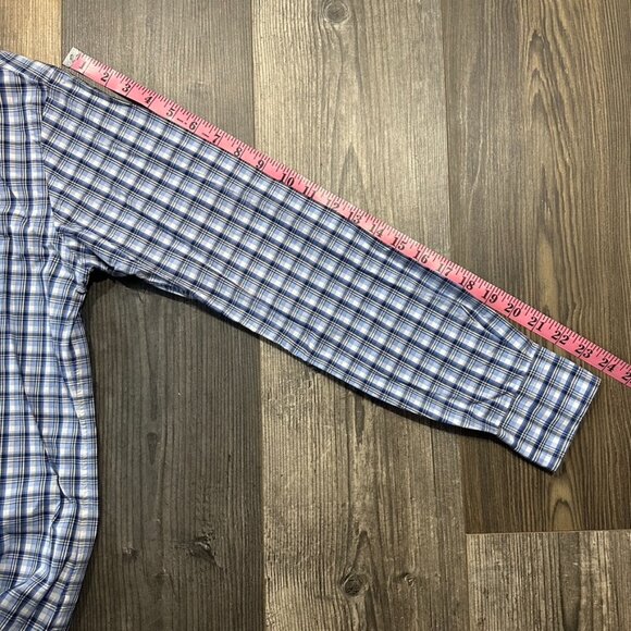 Polo Ralph Lauren Performance Shirt Classic Fit Size XS Plaid Blue White Pony - Picture 7 of 9